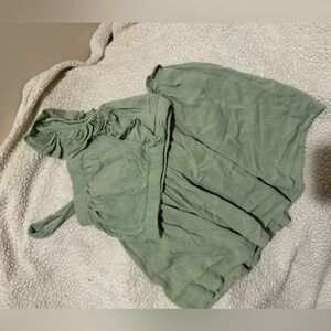 Girls two piece skirt and crop top set